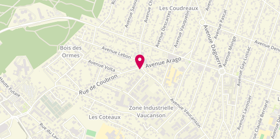 Plan de Sandrine Coiffure, 2 avenue Vaucanson, 93370 Montfermeil