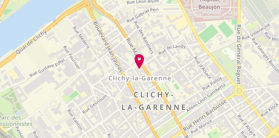Plan de Ous Barber Shop, 12 Rue du Landy, 92110 Clichy