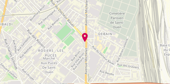 Plan de Michelet Coiffure, 110 avenue Michelet, 93400 Saint-Ouen-sur-Seine