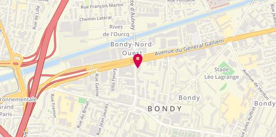 Plan de For Lady's, 7 Rue Auguste Polissard, 93140 Bondy