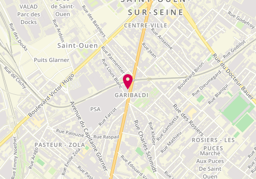 Plan de Tchip Coiffure, 66 avenue Gabriel Péri, 93400 Saint-Ouen-sur-Seine