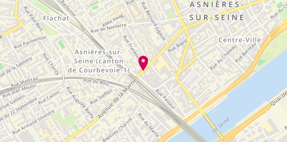 Plan de Anais Coiffure, 40 Avenue de la Marne, 92600 Asnières-sur-Seine