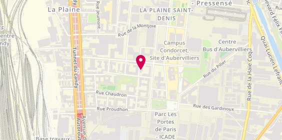 Plan de Lissandra Coiffure, 2 Rue Olympe de Gouges, 93210 Saint-Denis