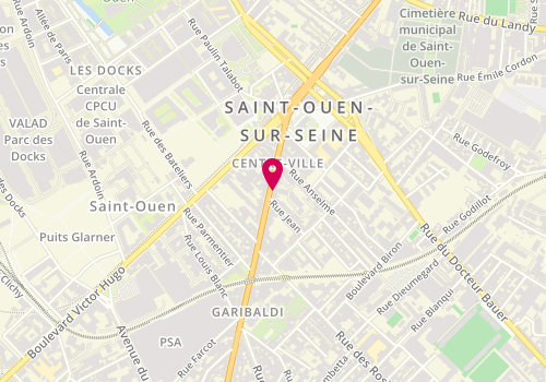 Plan de Jessica Coiffure, 23 avenue Gabriel Péri, 93400 Saint-Ouen-sur-Seine