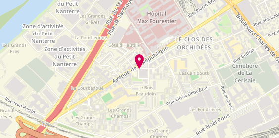 Plan de Studio Coiffure, 15 Place des Muguets, 92000 Nanterre