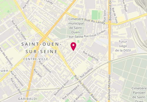 Plan de Ethni Coiffure, 8 Rue Claude Monet, 93400 Saint-Ouen-sur-Seine