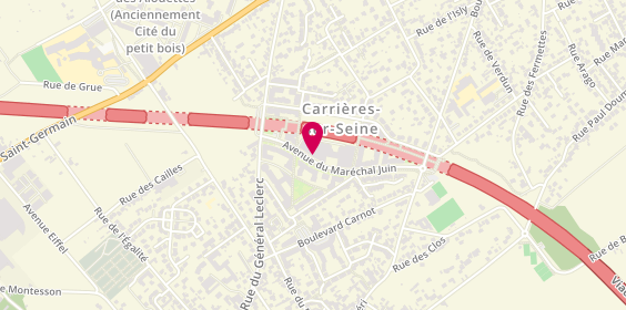 Plan de Fabio Salsa, 15 Avenue du Maréchal Juin C. Commercial Les Catelaines, 78420 Carrières-sur-Seine