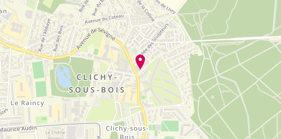 Plan de Sya Coiffure, 1 Allée de Coubron, 93390 Clichy-sous-Bois