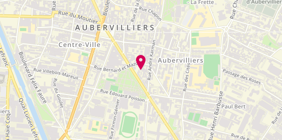 Plan de Aubercoif, 25 Rue de la Commune de Paris, 93300 Aubervilliers