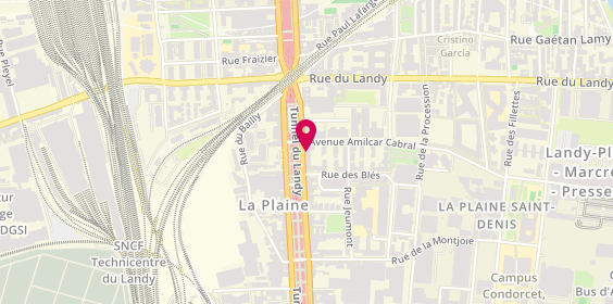 Plan de Coiffure la plaine, 200 avenue du Président Wilson, 93200 Saint-Denis