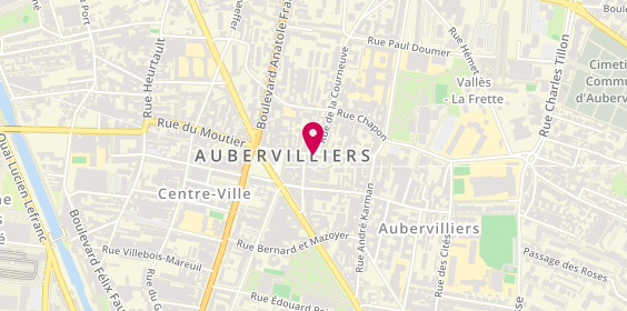 Plan de Aub'Hair, 3 Rue du Moutier, 93300 Aubervilliers