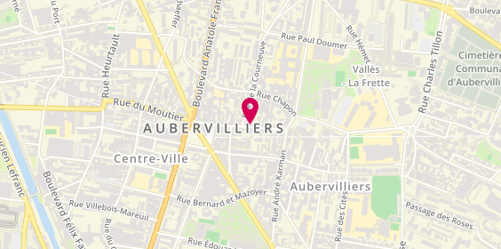 Plan de Jamel coiffeur, 3 Rue Charron, 93300 Aubervilliers