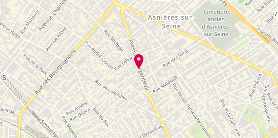 Plan de I L A N Coiffure, 107 avenue d'Argenteuil, 92600 Asnières-sur-Seine