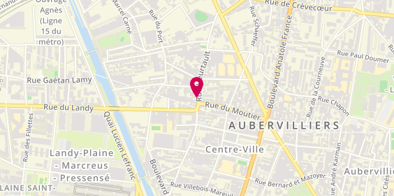 Plan de 49 street barber, 49 Rue Heurtault, 93300 Aubervilliers