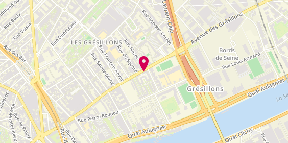 Plan de Ines Coiffure, 110 avenue des Grésillons, 92600 Asnières-sur-Seine