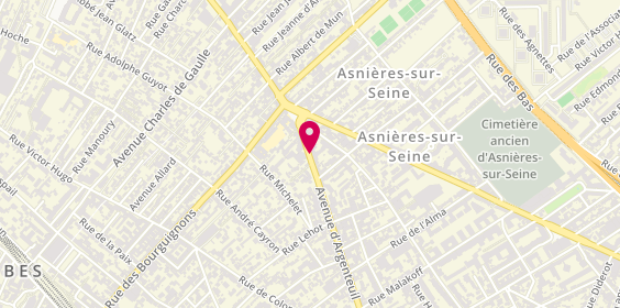 Plan de Benali Coiffure, 158 Avenue d'Argenteuil, 92600 Asnières-sur-Seine
