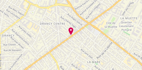 Plan de Karine Coiffure, 97 avenue Henri Barbusse, 93700 Drancy