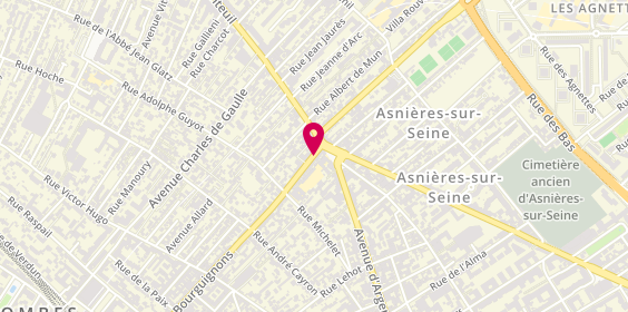 Plan de Styl Coiffure, 190 Rue des Bourguignons, 92600 Asnières-sur-Seine