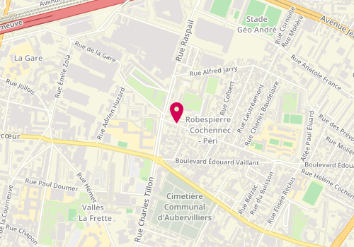 Plan de Soltan Coiffure, 116 Rue Hélène Cochennec, 93300 Aubervilliers