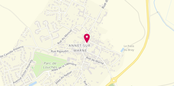 Plan de Amandine Coiffure, 3 Rue Gabriel Chamon, 77410 Annet-sur-Marne