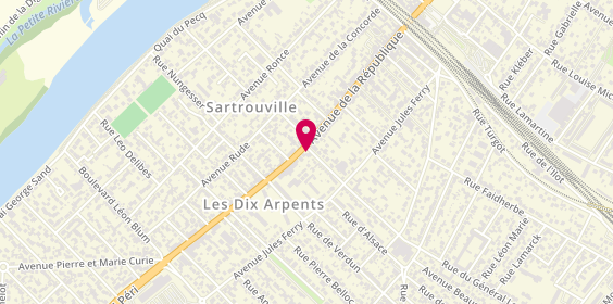 Plan de L'Atelier BC, 85 avenue de la République, 78500 Sartrouville