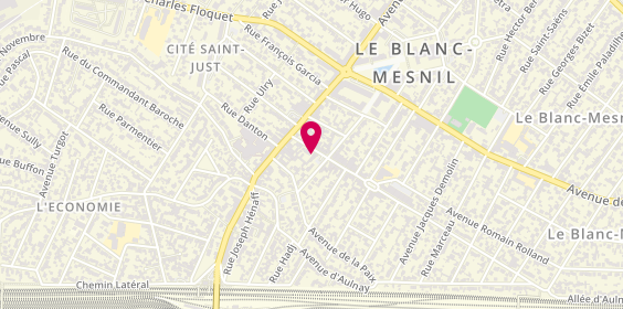 Plan de Club Coiffure, 10 avenue Pierre et Marie Curie, 93150 Le Blanc-Mesnil
