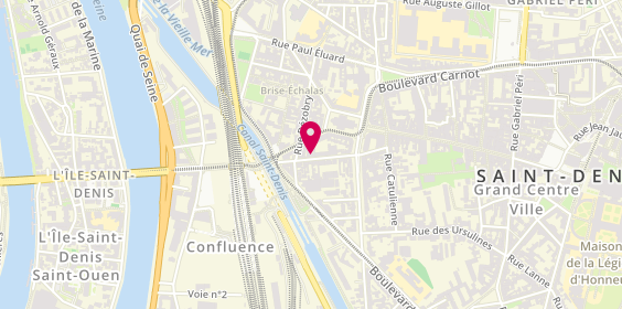 Plan de Geste Coiffure, 22 Rue Ernest Renan, 93200 Saint-Denis