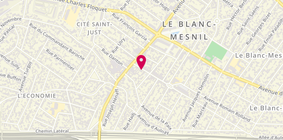 Plan de Cut Discount, 10 Avenue Pierre et Marie Curie, 93150 Le Blanc-Mesnil