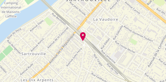Plan de Séverine coiffure sartrouville, 20 Rue Turgot, 78500 Sartrouville