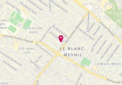 Plan de Christophe Coiffure, 23 Avenue Baptiste Hurel, 93150 Le Blanc-Mesnil
