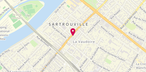 Plan de Carlier Coiffure, 59 avenue Jean Jaurès, 78500 Sartrouville