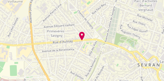 Plan de Carthage Coiffure, 31 Rue Aulnay, 93270 Sevran