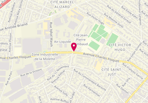 Plan de Carmen Coiffure, 158 Avenue Charles Floquet, 93150 Le Blanc-Mesnil