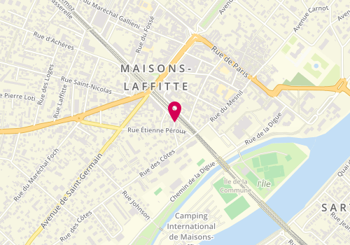 Plan de Martin'S Coiffure, 2 Rue Croix Castel, 78600 Maisons-Laffitte
