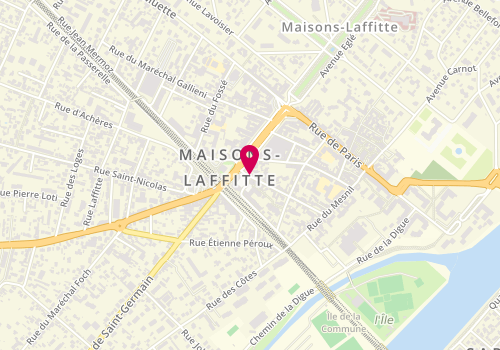 Plan de Lc Coiffure, 32 Rue Masson, 78600 Maisons-Laffitte