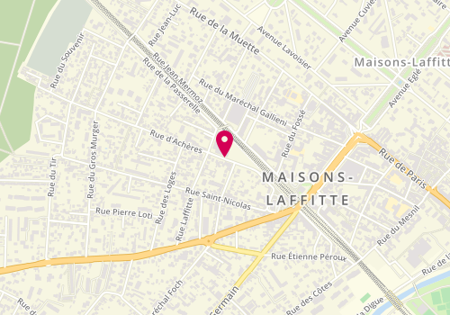 Plan de Coiffure de Ville, 44 Rue Achères, 78600 Maisons-Laffitte