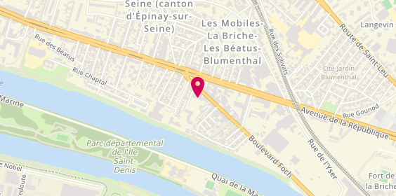 Plan de Christian R Coiffeur - Visagiste, 51 Boulevard Foch, 93800 Épinay-sur-Seine