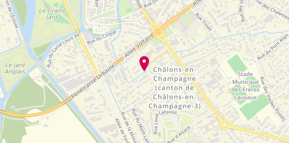 Plan de Atelier Coiffure Francine Sophie, 8 Rue du Général Giraud, 51000 Châlons-en-Champagne