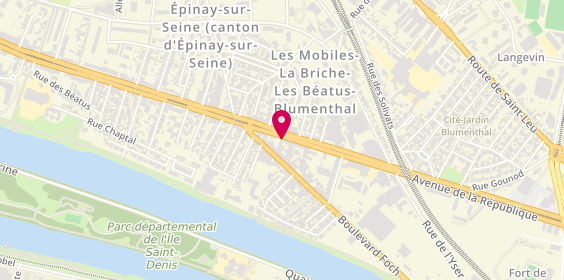 Plan de Barber Boom, 126 avenue de la République, 93800 Épinay-sur-Seine