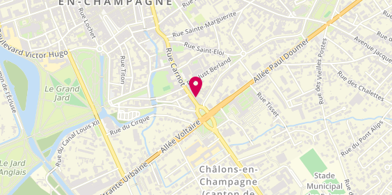 Plan de Atelier Passion, 43 Bis Rue Carnot, 51000 Châlons-en-Champagne