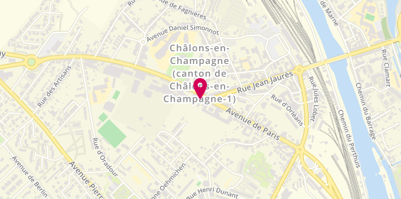 Plan de Prestige Coiffure, 83 avenue de Paris, 51000 Châlons-en-Champagne