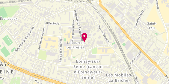 Plan de Best Estetica Coiffure, 72 avenue de la Marne, 93800 Épinay-sur-Seine