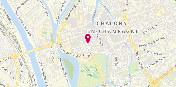 Plan de L'Atelier du Coiffeur, 11 Rue Juliette Récamier, 51000 Châlons-en-Champagne