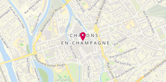 Plan de Pierre Peigne Ciseaux, 3 place du Maréchal Foch, 51000 Châlons-en-Champagne
