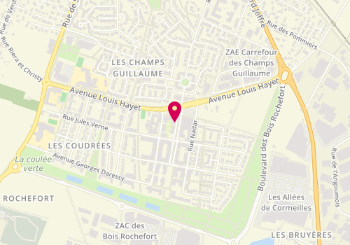 Plan de Sainte'm Coiffure, 6 avenue des Frères Lumière, 95240 Cormeilles-en-Parisis