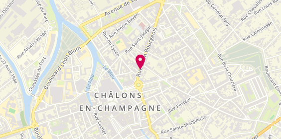 Plan de Le Coiffeur du Quartier, 8 Rue Léon Bourgeois, 51000 Châlons-en-Champagne