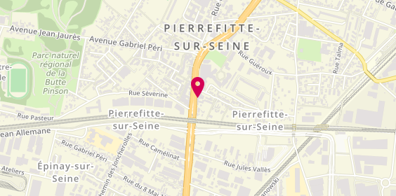 Plan de Loretta Coiffure, 29 avenue Lénine, 93380 Pierrefitte-sur-Seine