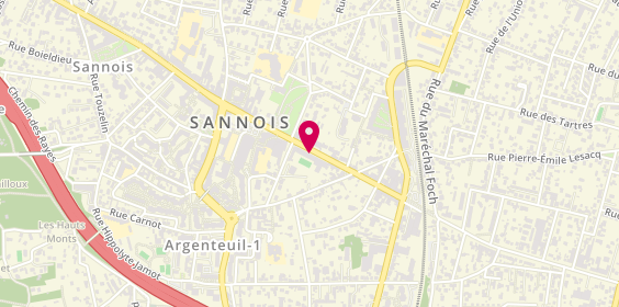 Plan de Animyas beauté, 33 Boulevard Charles de Gaulle, 95110 Sannois