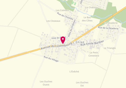 Plan de La Coiffeuse de l'Epine, 29 avenue du Luxembourg, 51460 L'Épine