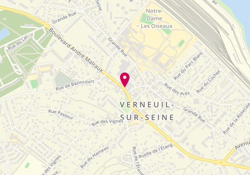 Plan de Club Coiffure, 34 Boulevard André Malraux, 78480 Verneuil-sur-Seine